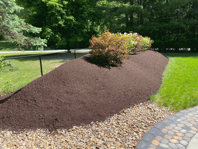 Brown Mulch Beds