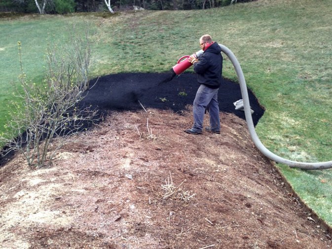 Mulch Blowing